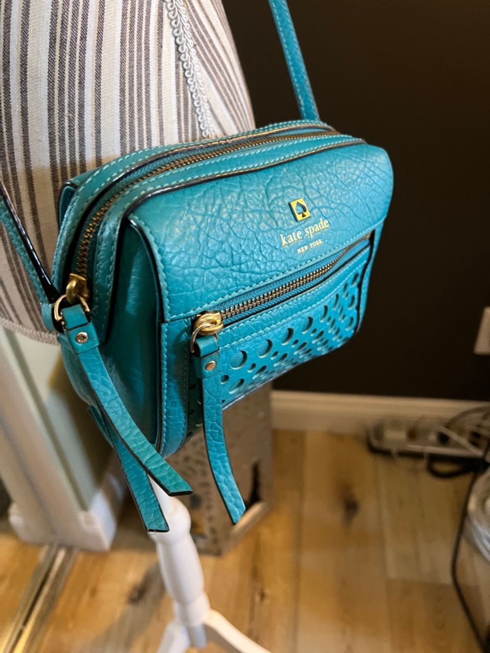 Kate Spade Teal Crossbody Bag, Excellent condition - Picture 2 of 10